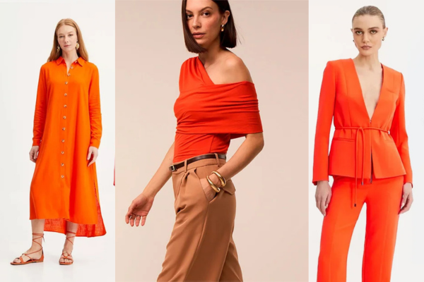 Os looks com laranja chegaram com força total